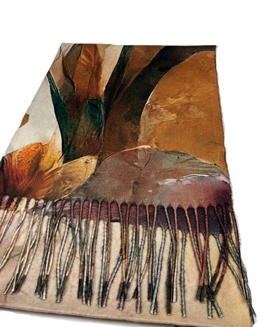 Šalikas Aguonos oranžinis