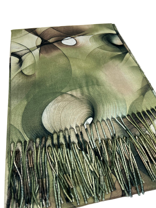 Šalikas Abstrakti Svaja žalias