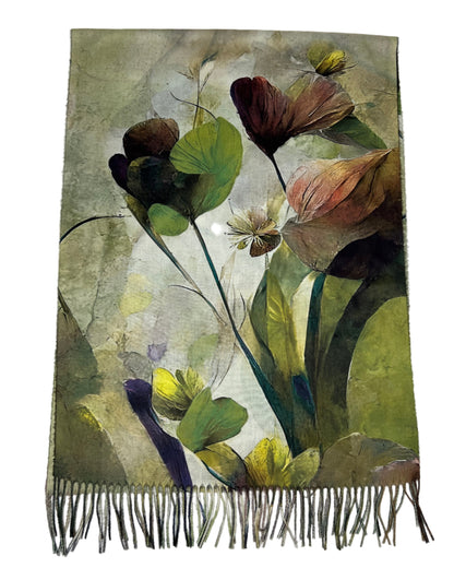 Šalikas Aguonos žalias