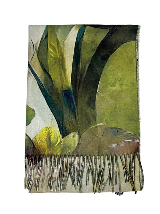 Šalikas Aguonos žalias