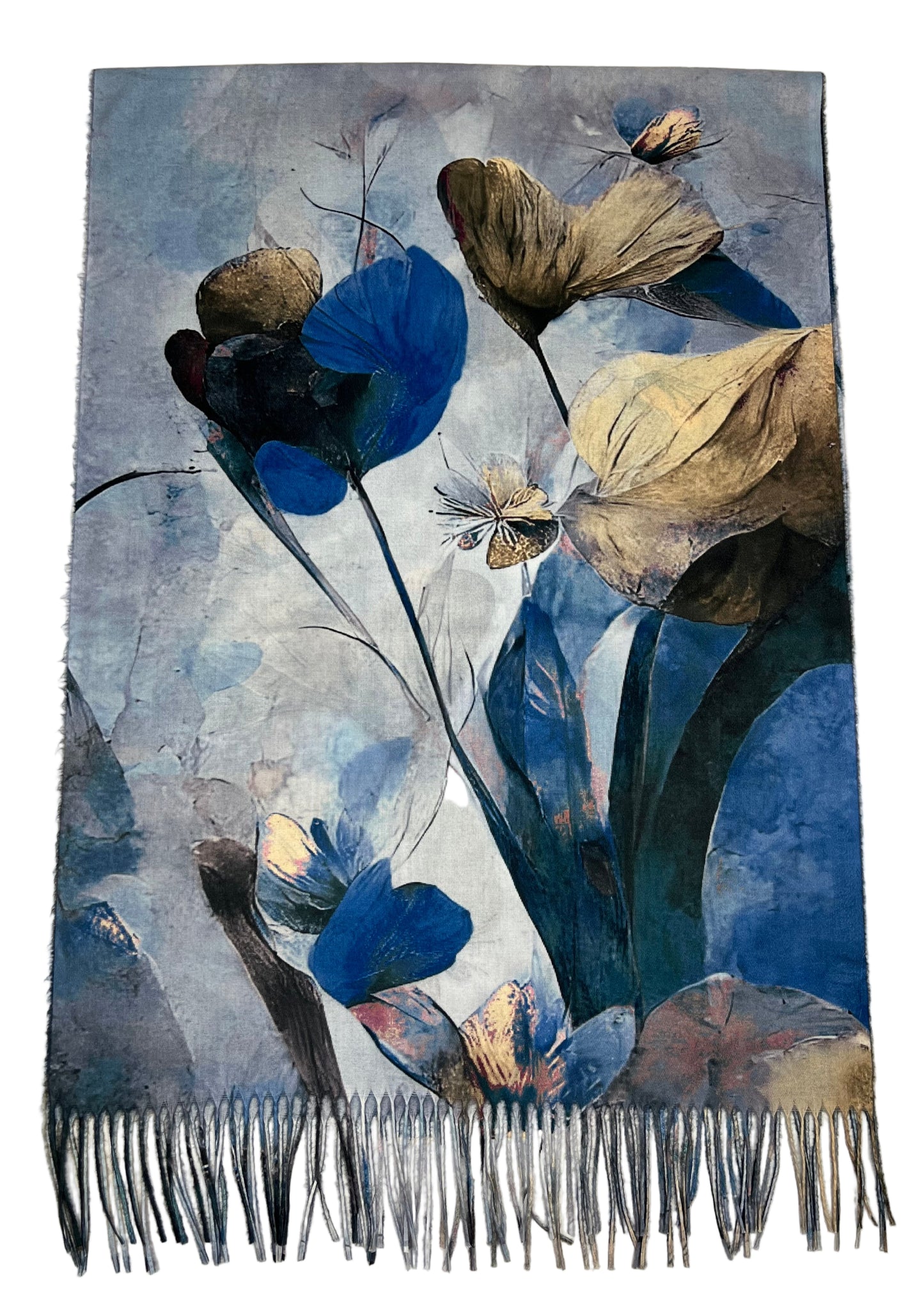 Šalikas Aguonos mėlynas