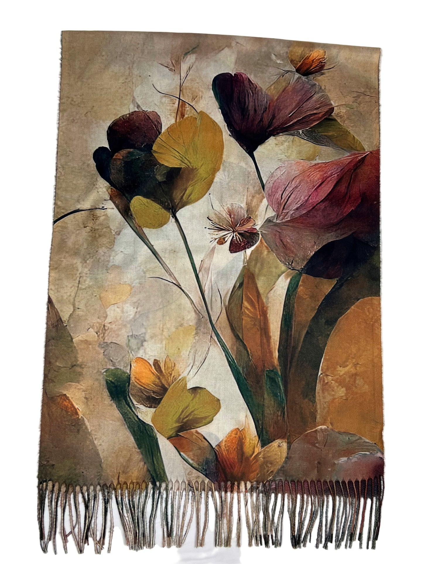 Šalikas Aguonos oranžinis