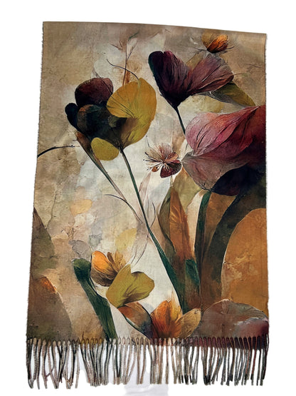 Šalikas Aguonos oranžinis