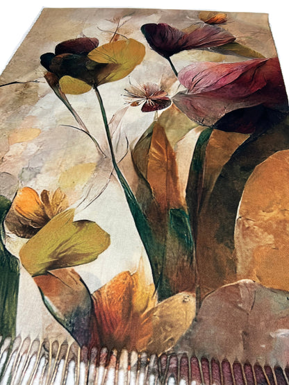 Šalikas Aguonos oranžinis