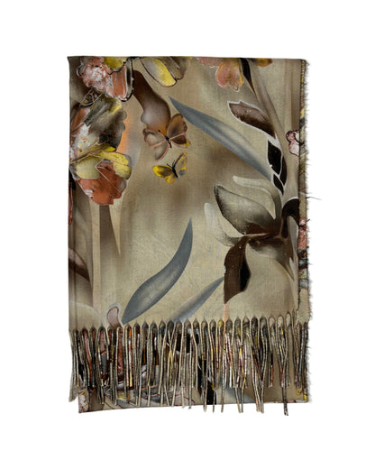 Šalikas Drugelių sapnas smėlinis