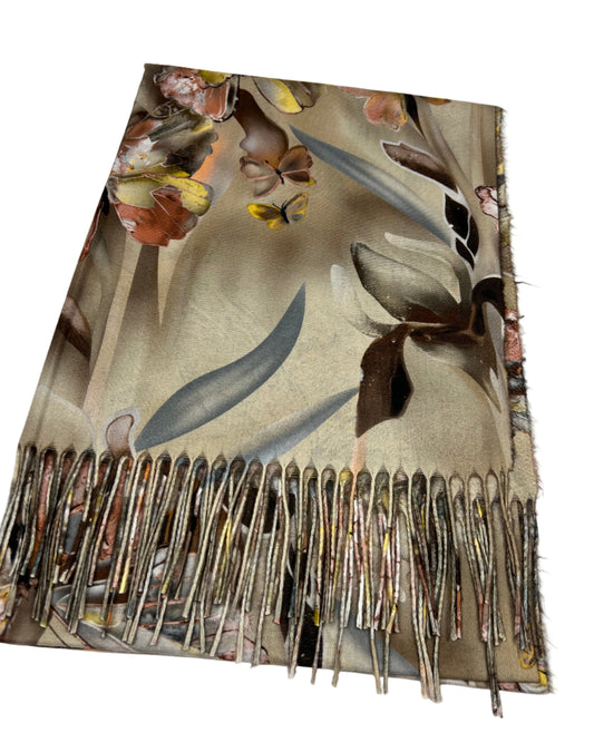 Šalikas Drugelių sapnas smėlinis