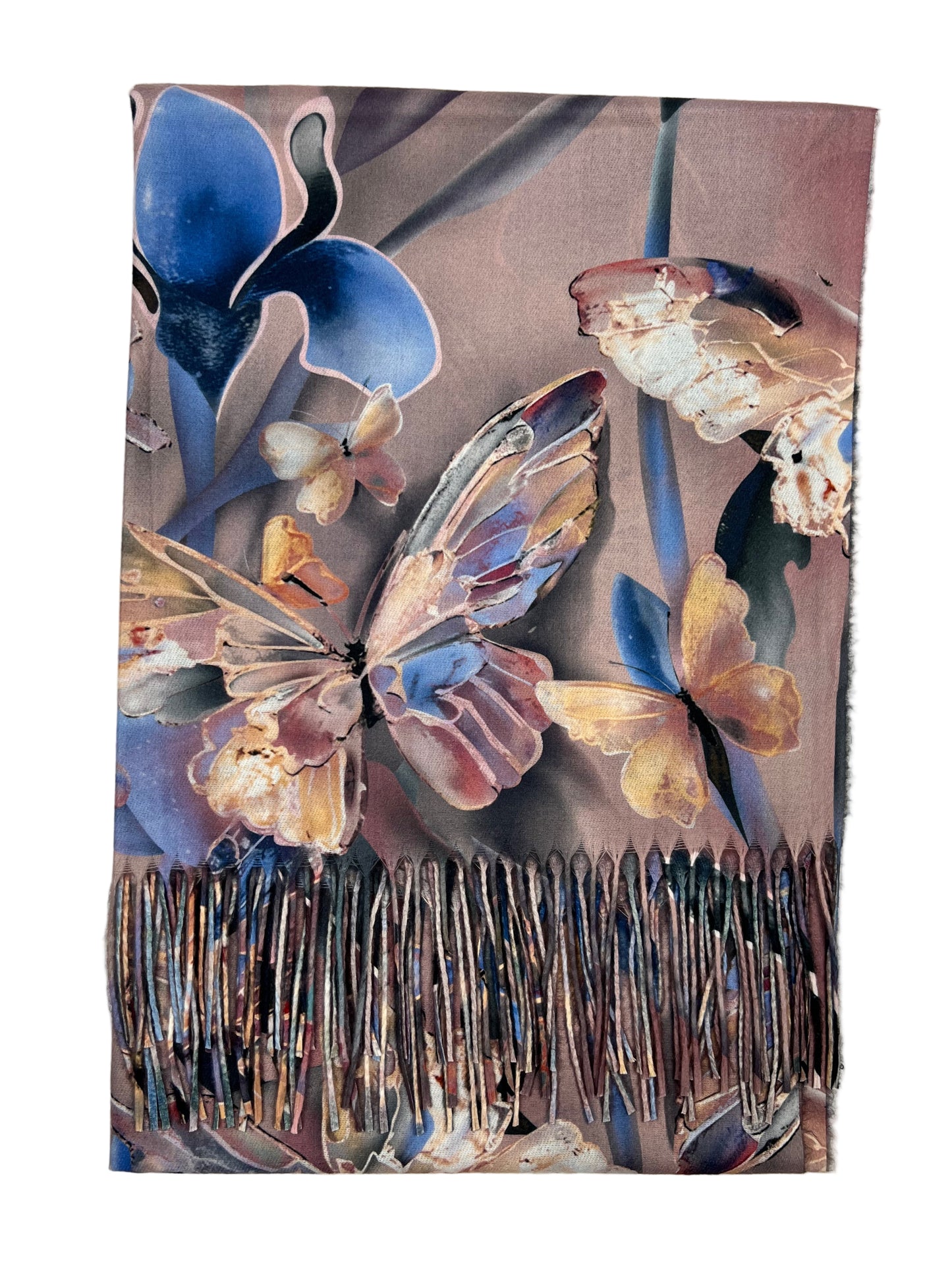 Šalikas Drugelių sapnas rožinis