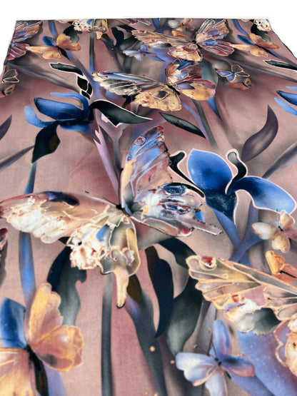 Šalikas Drugelių sapnas rožinis