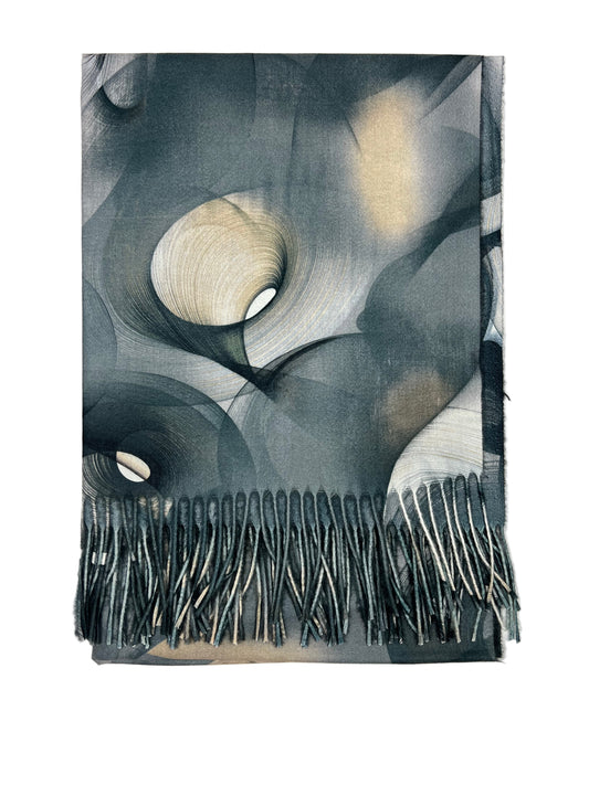 Šalikas Abstrakti Svaja pilkšvai mėlynas