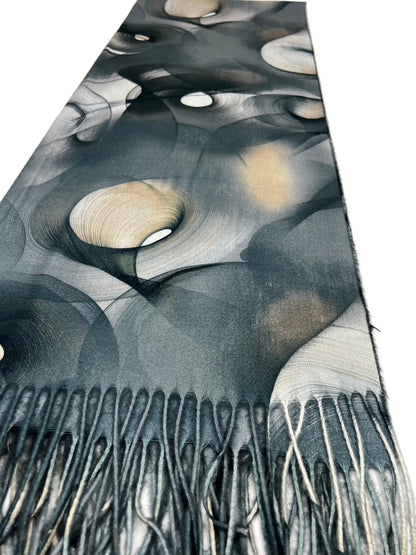 Šalikas Abstrakti Svaja pilkšvai mėlynas