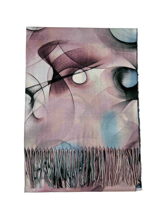 Šalikas Abstrakti Svaja švelniai rožinis