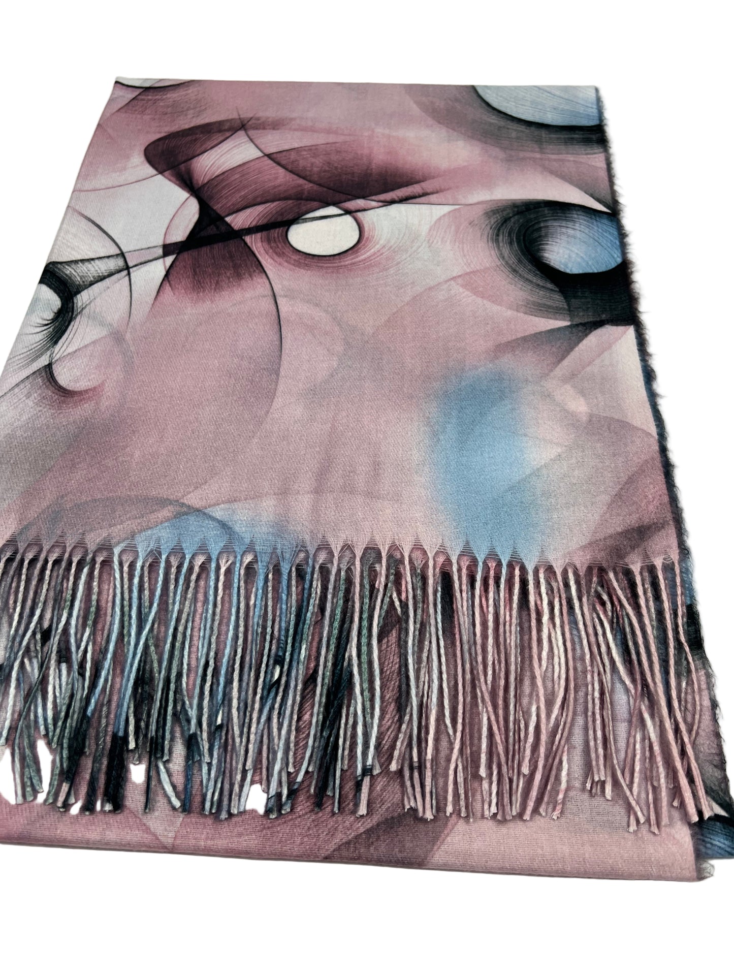 Šalikas Abstrakti Svaja švelniai rožinis