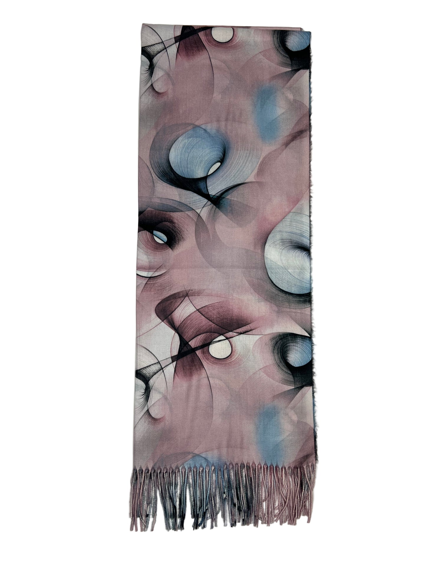 Šalikas Abstrakti Svaja švelniai rožinis