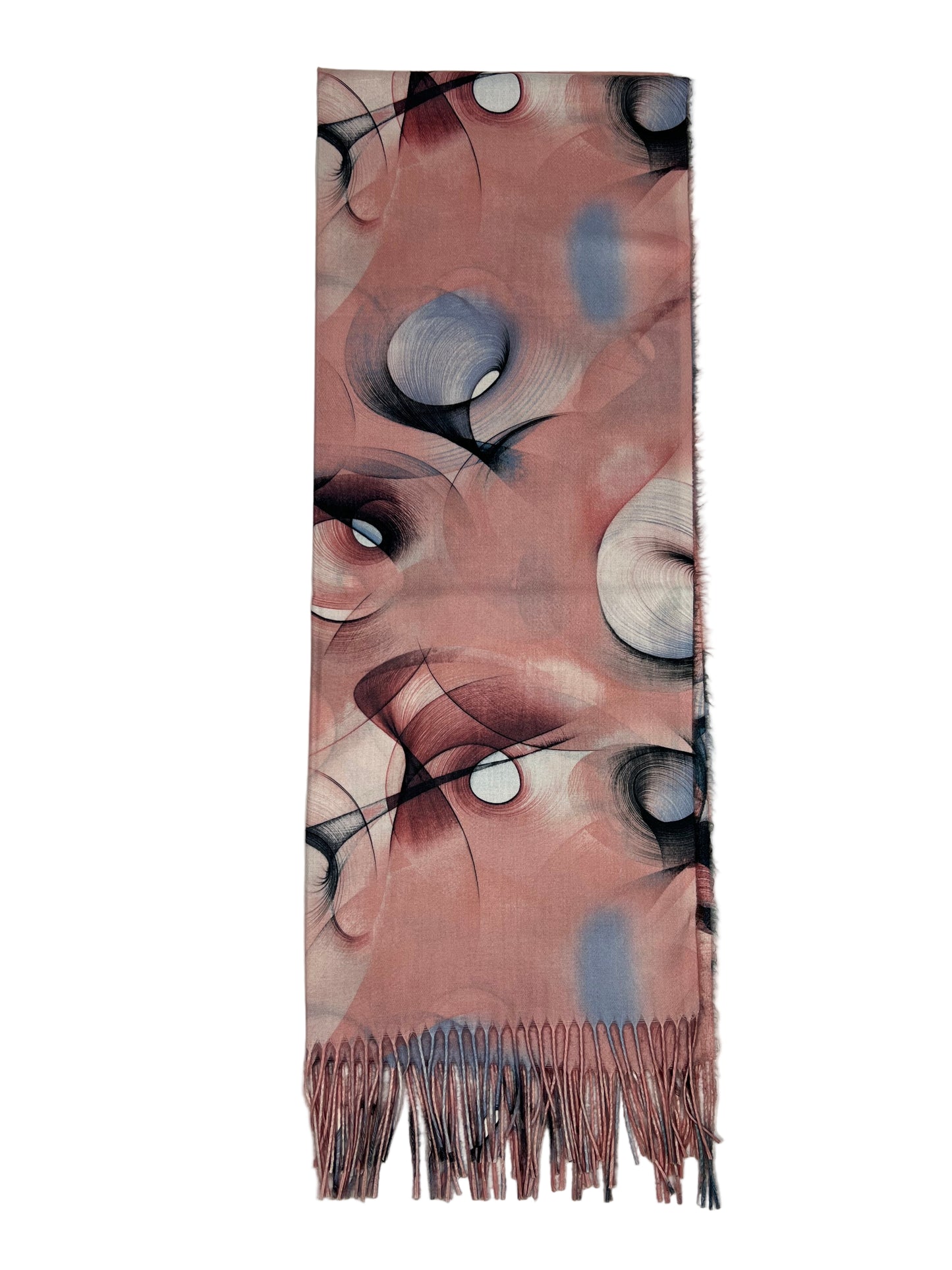 Šalikas Abstrakti Svaja ryškiai rožinis