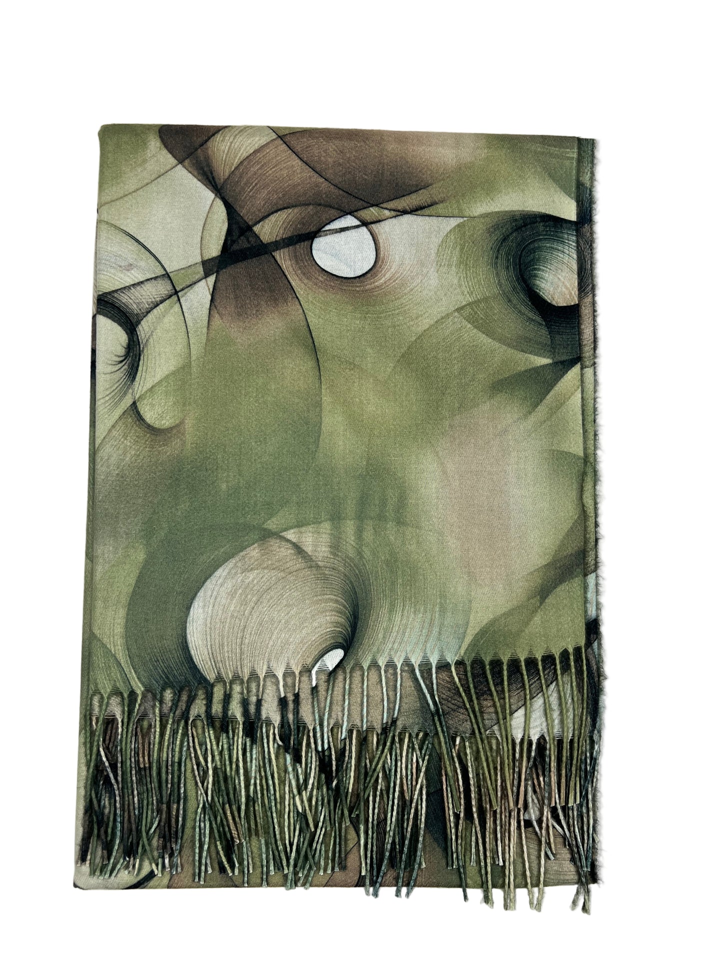 Šalikas Abstrakti Svaja žalias