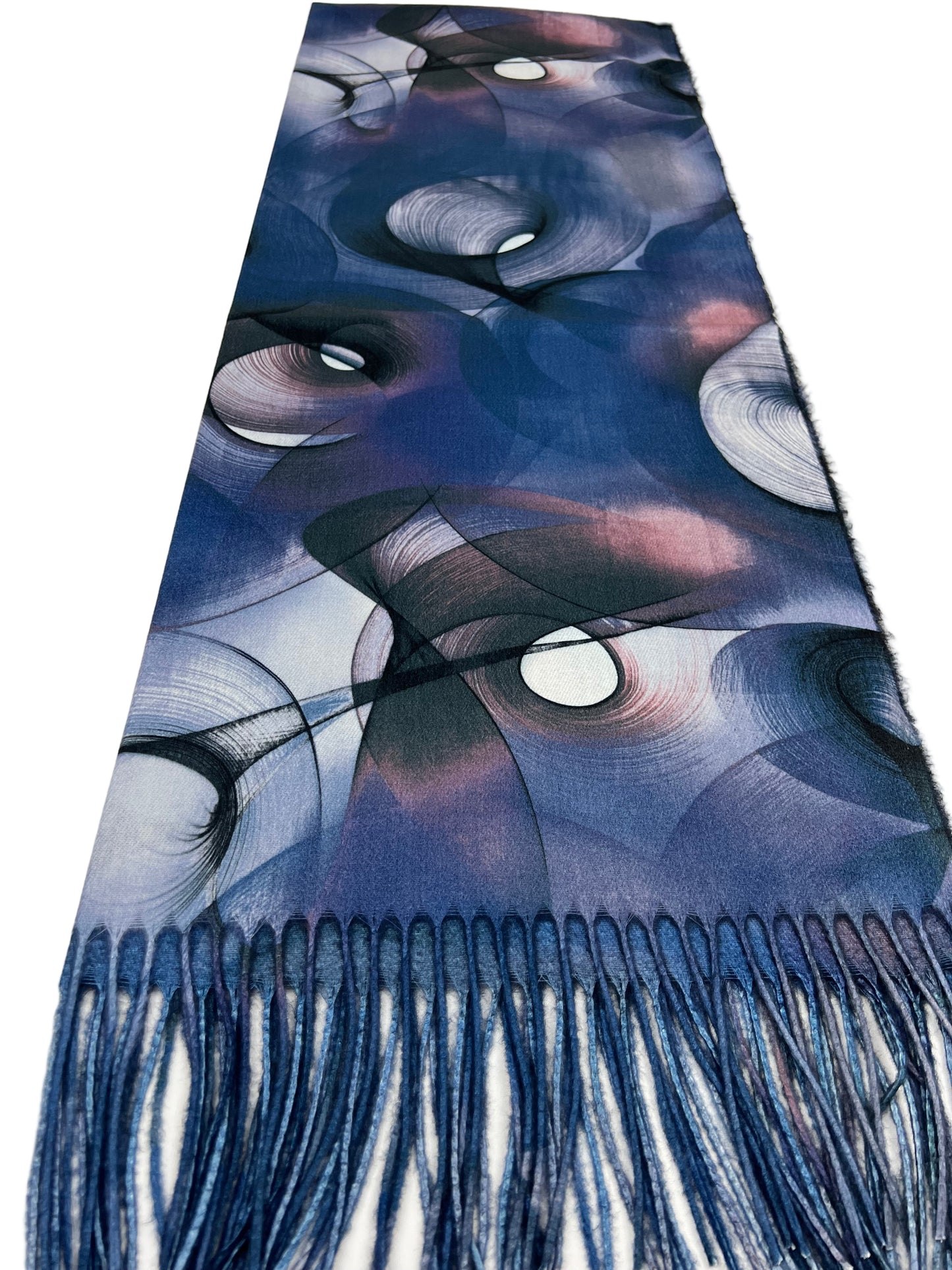 Šalikas Abstrakti Svaja mėlynai-violetinis