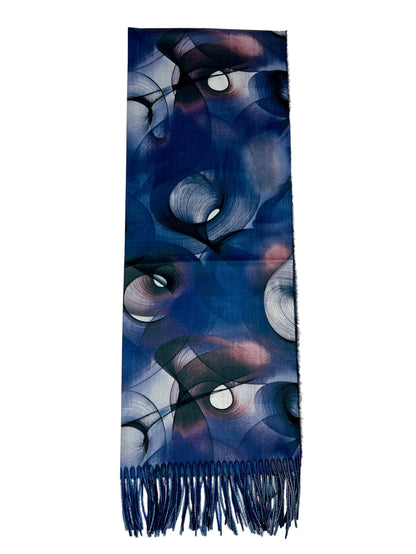 Šalikas Abstrakti Svaja mėlynai-violetinis