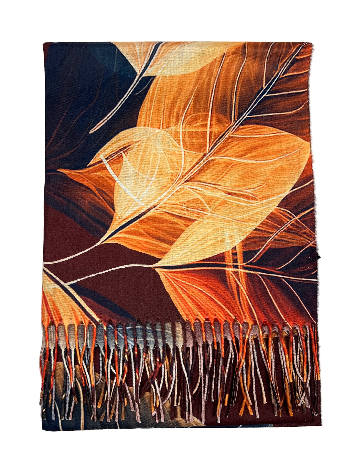 Šalikas "Rudens Dvelksmas" bordo