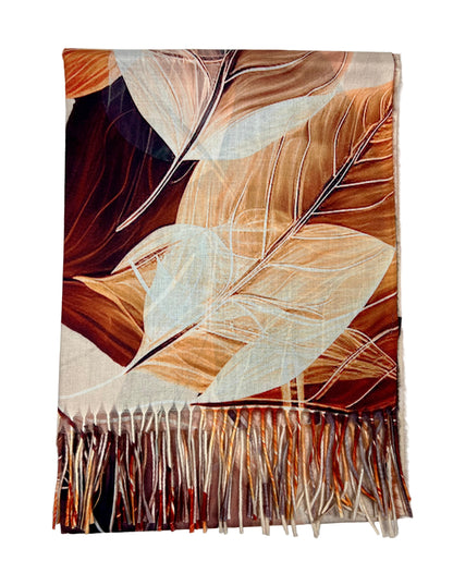 Šalikas "Rudens Dvelksmas" Šviesiai smėlinis