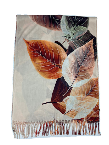 Šalikas "Rudens Dvelksmas" Šviesiai smėlinis