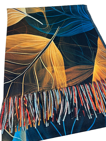 Šalikas "Rudens Dvelksmas"  juodas